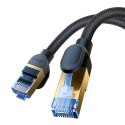 Kabel sieciowy w oplocie kat. 7 Baseus Ethernet RJ45, 10Gbps, 25m (czarny)