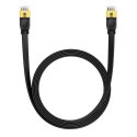 Płaski kabel sieciowy Baseus Ethernet RJ45, Gigabit, Cat.7, 3 m (czarny)
