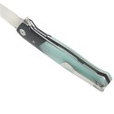 Nóż składany Bestech Swordfish Black / Jade G10, Satin D2 (BG03E)