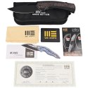 Nóż składany WE Knife Nefaris LE No 031/155 Black Titanium / Copper Foil / CF, Black Stonewashed CPM 20CV (WE22040F-1)