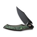 Nóż składany WE Knife Orpheus LE No 113/155 Bronze / Black Titanium / Jungle Wear Fat Carbon Fiber, Black Stonewashed CPM 20CV (