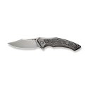 Nóż składany WE Knife Orpheus LE No 039/155 Gray Titanium / Aluminium Foil / CF, Hand Rubbed Satin CPM 20CV (WE23009-2)