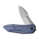 Nóż składany WE Knife Solid Blue Titanium, Polished Bead Blasted CPM 20CV by Gustavo T. Cecchini (WE22028-4)