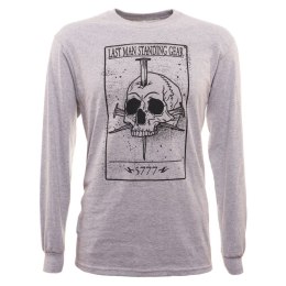 Koszulka z nadrukiem karty śmierci LMS Gear Death Card Skull LS, Grey 2XL (00018)