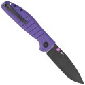 Nóż składany Bestechman Goodboy Purple G10, Black DLC D2 by Keanu Alfaro (BMK04F)