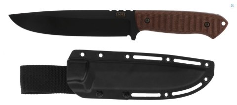 Nóż Za-Pas Expendable Brown Toxic Micarta, Black Cerakote NMV (EXT-CE-M-BR)