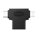 Adapter OTG USB 3.0 do USB-C i micro USB Vention CDIB0