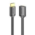 Kabel przedłużający HDMI 2.0 męski do HDMI 2.0 żeński Vention AHCBF 1m, 4K 60Hz, (czarny)