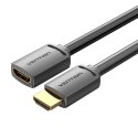 Kabel przedłużający HDMI 2.0 męski do HDMI 2.0 żeński Vention AHCBH 2m, 4K 60Hz, (czarny)
