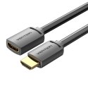 Kabel przedłużający HDMI 2.0 męski do HDMI 2.0 żeński Vention AHCBI 3m, 4K 60Hz, (czarny)