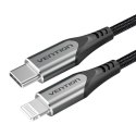 Kabel USB-C 2.0 do Lightning Vention TACHH 2m MFi Szary
