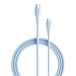 Kabel USB-C 2.0 do USB-C Vention TAWSF 1m, PD 100W, niebieski silikonowy