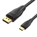 Kabel USB-C do DisplayPort 1.4 Vention CGYBG, 1,5m, 8K 60Hz/4K 120Hz (Czarny)