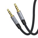 Kabel audio TRRS 3,5mm mini jack Vention BAQHF 1m Szary