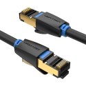 Kabel sieciowy CAT8 SFTP Vention IKABD RJ45 Ethernet 40Gbps 0,5m czarny