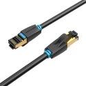 Kabel sieciowy CAT8 SFTP Vention IKABF RJ45 Ethernet 40Gbps 1m czarny