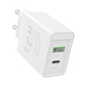 Ładowarka sieciowa USB-A, USB-C Vention FBBW0-EU 18W/20W EU biała