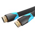 Płaski kabel HDMI Vention VAA-B02-L150, 1,5m, 4K 60Hz (Czarny)