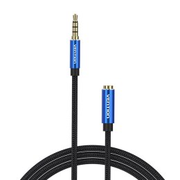 Kabel audio TRRS 3,5mm męski do 3,5mm żeński Vention BHCLH 2m niebieski