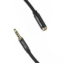 Kabel audio TRRS 3,5mm męski do 3,5mm żeński Vention BHCBI 3m czarny