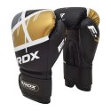 RDX F7 - RĘKAWICE BOKSERSKIE 12 ozRękawice bokserskie sparingowe złote RDX F7 - 12 oz