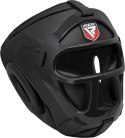 RDX HGX-T1 - Kask treningowy sparingowy z maską - L Kask treningowy sparingowy z maską czarny RDX HGX-T1 - L