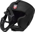 RDX HGX-T1 - Kask treningowy sparingowy z maską - L Kask treningowy sparingowy z maską czarny RDX HGX-T1 - L