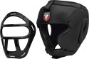 RDX HGX-T1 - Kask treningowy sparingowy z maską - L Kask treningowy sparingowy z maską czarny RDX HGX-T1 - L