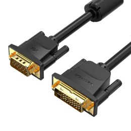 Kabel DVI (24+5) do VGA Vention EACBG 1,5m, 1080P 60Hz (czarny)