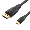 Kabel USB-C do DisplayPort 1.4 Vention CGYBH, 2m, 8K 60Hz/4K 120Hz (Czarny)
