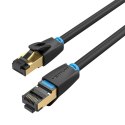 Kabel sieciowy CAT8 SFTP Vention IKABL RJ45 Ethernet 40Gbps 10m Czarny