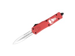 Nóż sprężynowy CobraTec Large FS-3 Punisher Red Dagger 2-Serr