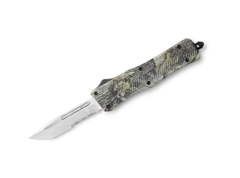 Nóż sprężynowy CobraTec Medium CTK-1 Woodland Tanto Serrated