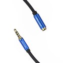 Kabel audio TRRS 3,5mm męski na 3,5mm żeński Vention BHCLI 3m niebieski