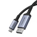 Adapter Baseus USB-C do DisplayPort 1,5m (czarny)