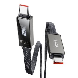 Kabel Mcdodo CA-4470 USB-C do USB-C z wyświetlaczem 100W 1.2m (czarny)