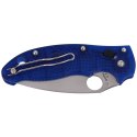 Nóż składany Spyderco Manix 2 FRCP Blue, CTS BD1N Plain (C101PBL2)