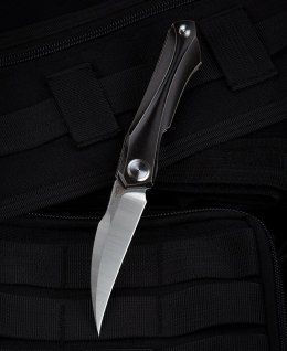 Nóż składany Bestech Ivy Black Titanium, Stonewashed/Satin CPM S35VN by Ostap Hel (BT2004A)