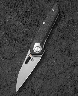 Nóż Bestech VK-VOID White Bead Blast Stonewashed Titanium / Carbon Fiber, Stonewashed Elmax by VULPEX KNIVES (BT2305B)