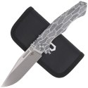 Nóż składany Bestech Keen II Black White G10/Titanium, Stonewashed/Satin CPM S35VN by Koens Craft (BT2301C)
