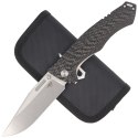 Nóż składany Bestech Keen II Black Titanium/Carbon Fiber, Stonewashed/Satin CPM S35VN by Koens Craft (BT2301A)