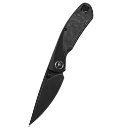 Nóż składany Bestech Lito Black Titanium / Carbon Fiber, Black Stonewashed M390 by Ostap Hel (BT2307D)