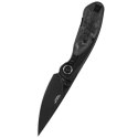 Nóż składany Bestech Lito Black Titanium / Carbon Fiber, Black Stonewashed M390 by Ostap Hel (BT2307D)