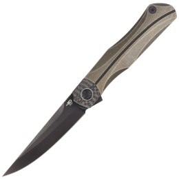 Nóż składany Bestech Thyra Bronze Stonewash Titanium / Carbon Fiber