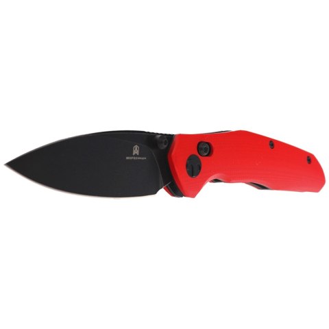 Nóż składany Bestechman Ronan Red G10, Black Titanized Stonewashed 14C28N (BMK02J)