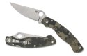 Nóż składany Spyderco Military 2 Camo G10, Satin Plain CPM S30V by Sal, Eric Glesser (C36GPCMO2)