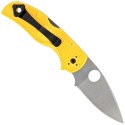 Nóż składany Spyderco Native 5 Salt Yellow FRN, Satin Plain MagnaCut (C41PYL5)