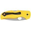 Nóż składany Spyderco Native 5 Salt Yellow FRN, Satin Plain MagnaCut (C41PYL5)