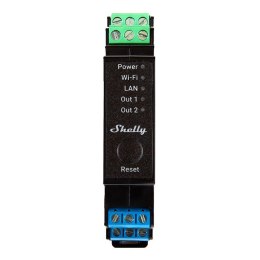 2-kanałowy przekaźnik na szynę DIN Shelly Pro 2PM WIFI/LAN