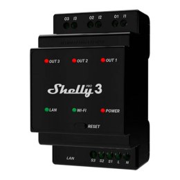3-kanałowy przekaźnik na szynę DIN Shelly Pro 3 WIFI